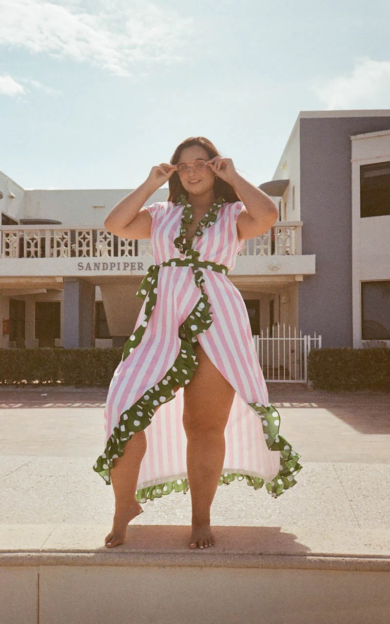 Long Cupid Wrap Dress - Image 4