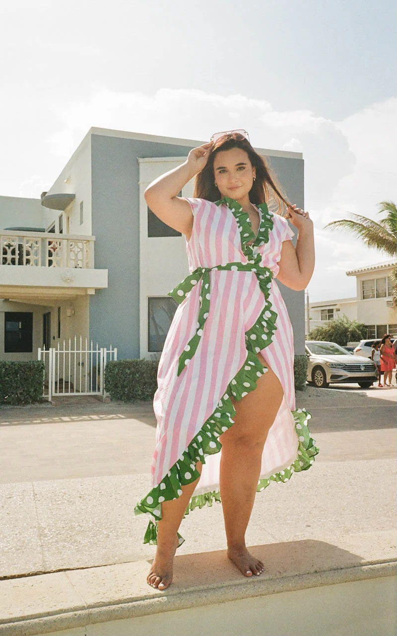 Long Cupid Wrap Dress - Image 6