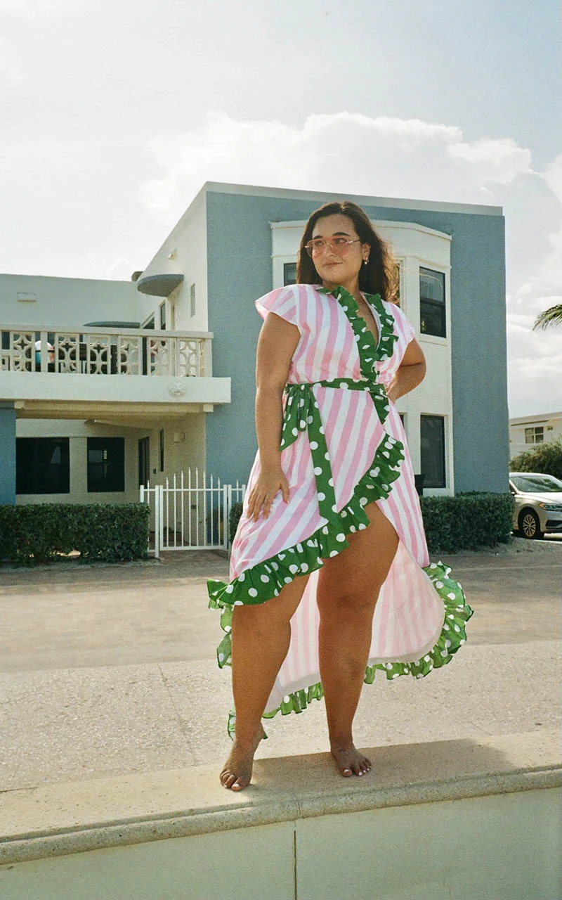 Long Cupid Wrap Dress - Image 7