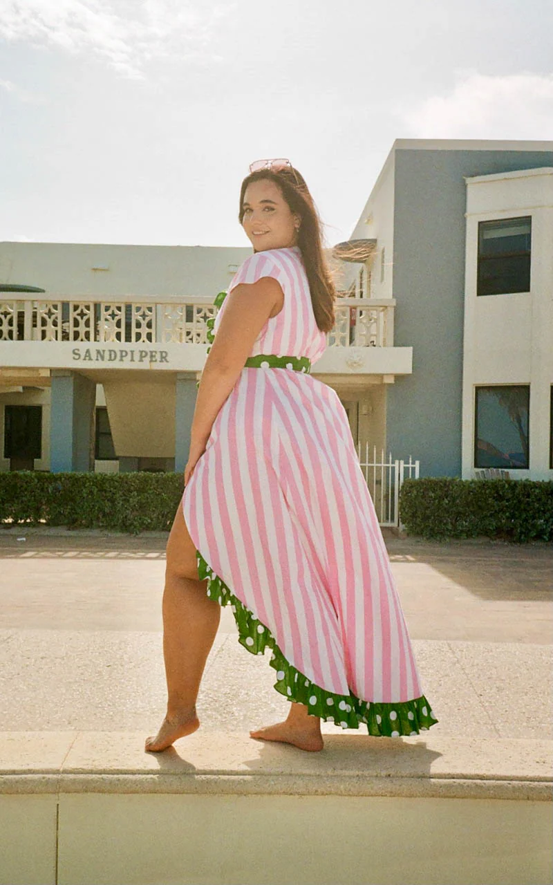 Long Cupid Wrap Dress - Image 8