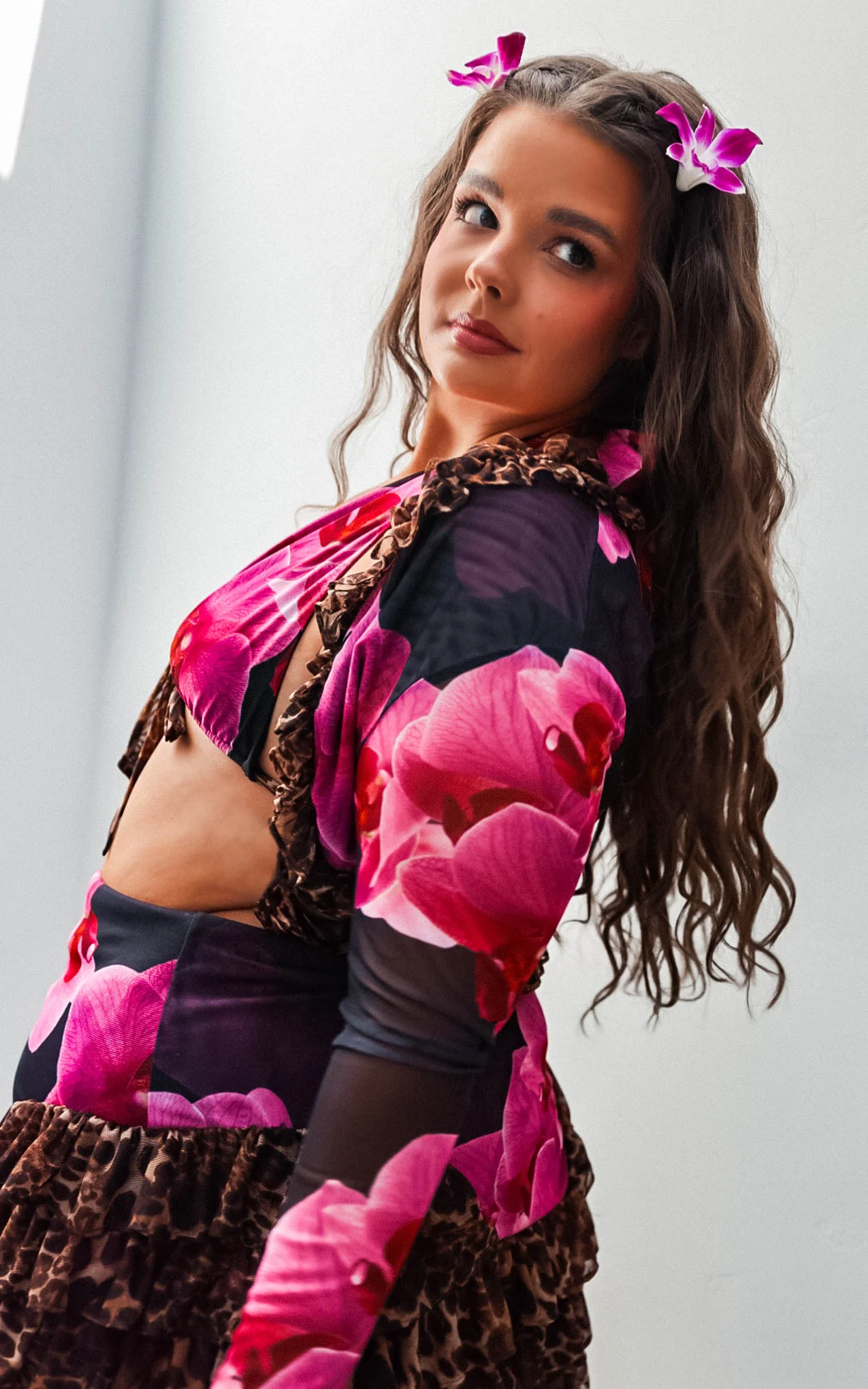 Orchid Leopard Breeze Shrug - Image 14