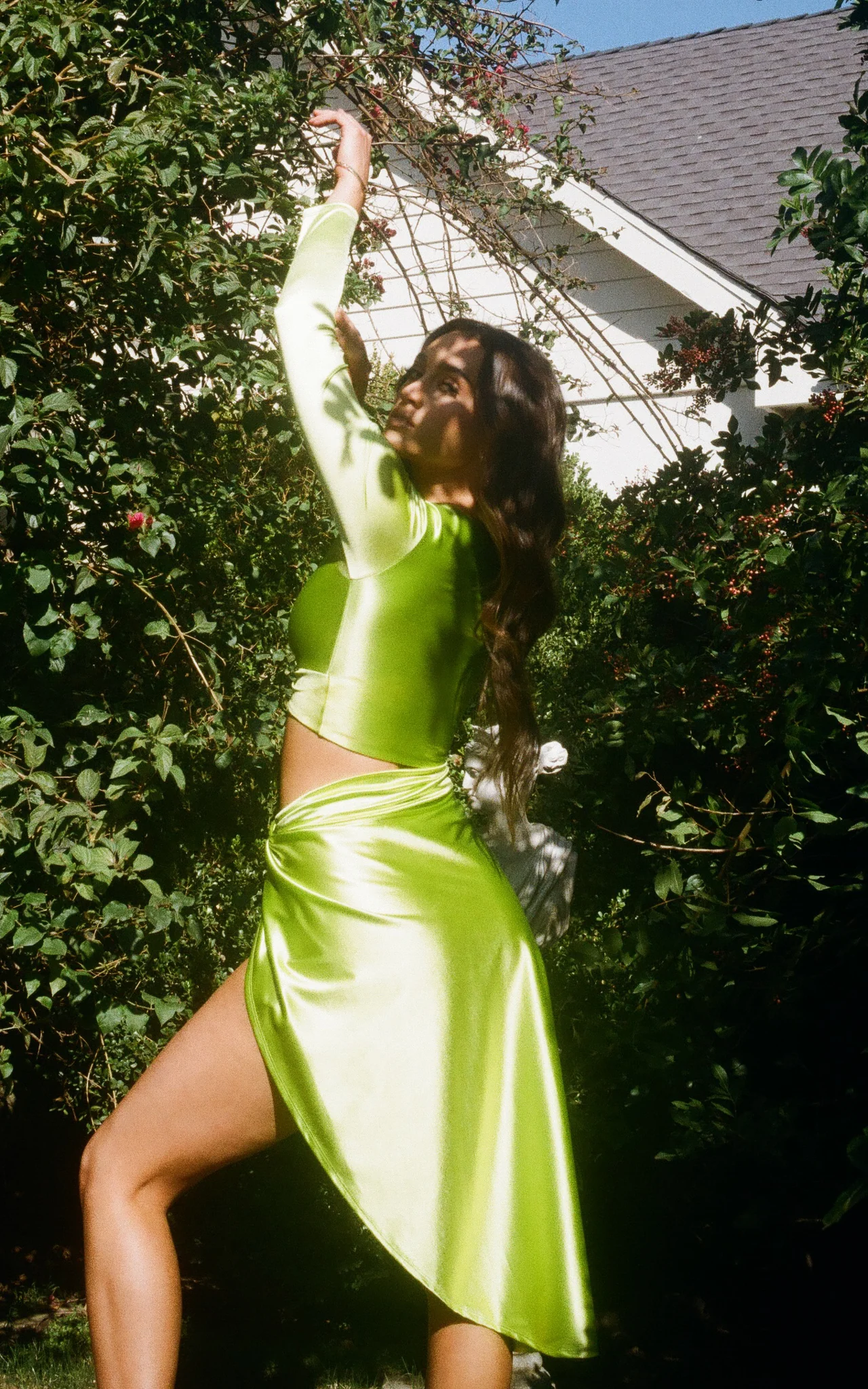 Lucky Skirt in Satin - Image 3
