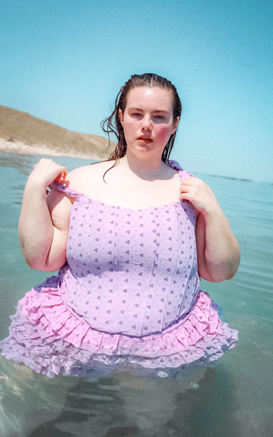 The Corset Top in Lavender - Image 3