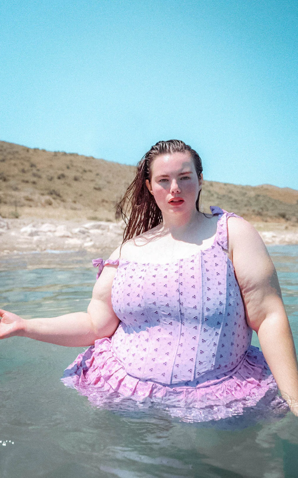 The Corset Top in Lavender - Image 4